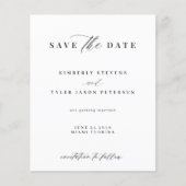 Budget elegant script simple wedding save the date | Zazzle