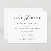 Budget elegant script wedding save the date | Zazzle