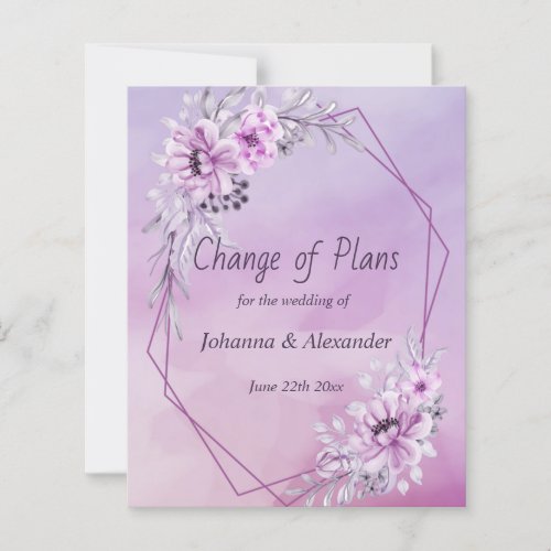 Budget Elegant Shades of Lilac on Purple Frame