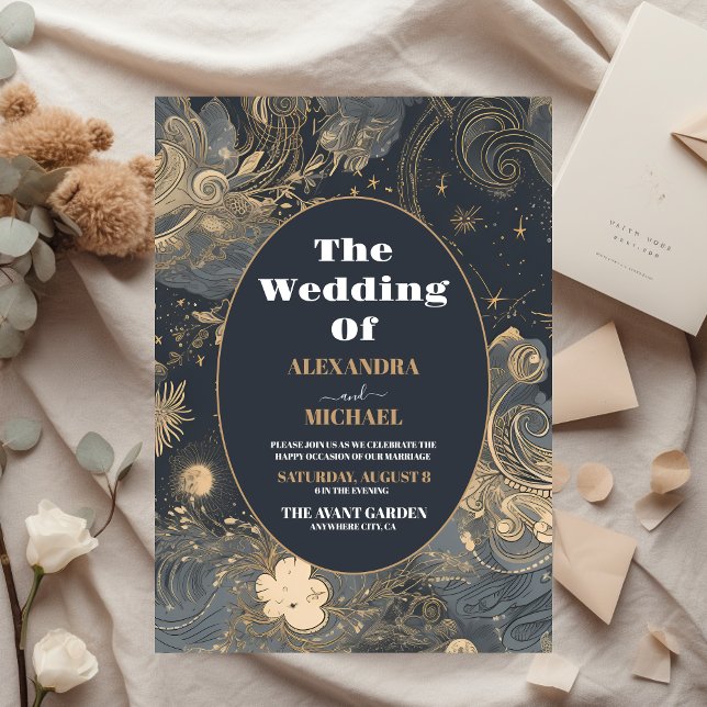 Budget Elegant Silver Gold Celestial Wedding (Creator Uploaded)