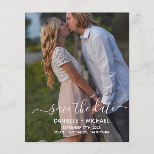 Budget Elegant Simple Save the Date with Photo Flyer