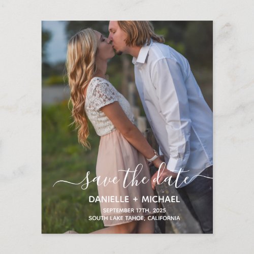 Budget Elegant Simple Save the Date with Photo Flyer