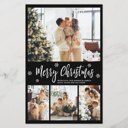 Budget Elegant Typography Collage Christmas Paper