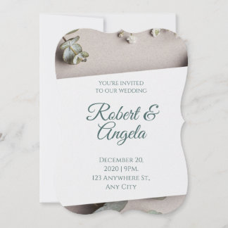 Budget Elegant Wedding Invitation