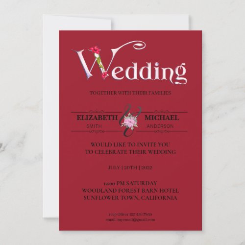 BUDGET Elegant Wedding Invitation cards