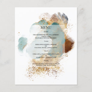 Budget Elegant WEDDING MENU. Flyer