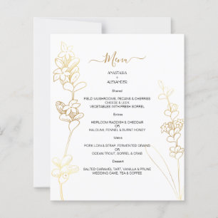 Budget Elegant WEDDING MENU. MENU