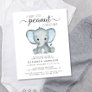 Budget Elephant Blue Baby Boy Shower Invitation