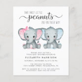 Disney's Stitch, Twin Boy & Girl Baby Shower Invitation