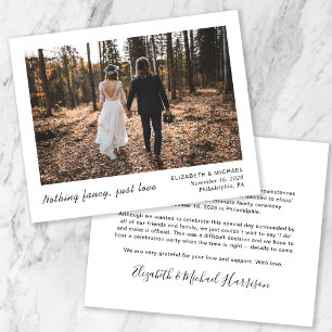 Budget Elopement Now Party Later Photo Wedding