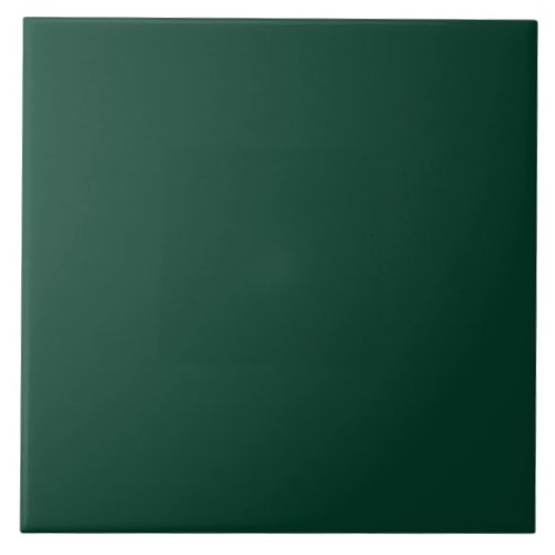 BUDGET Emerald Green Monochrome Text  Ceramic Tile