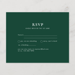 BUDGET Emerald Green Monochrome Text  Flyer