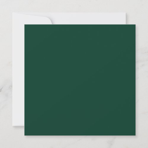 BUDGET Emerald Green Monochrome Text  Invitation