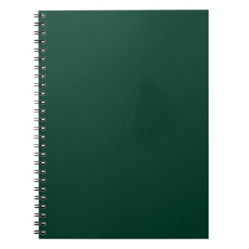 BUDGET Emerald Green Monochrome Text  Notebook