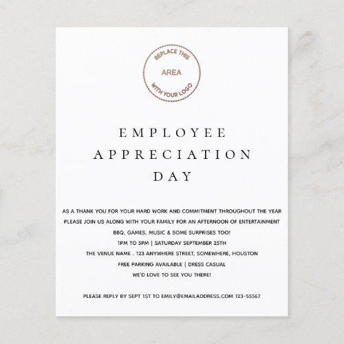 Budget Employee Appreciation Day Logo Invite