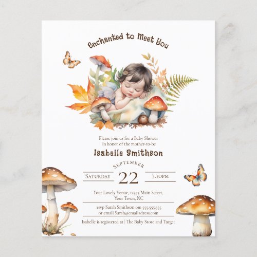 Budget Enchanted Fairy Fall Woodland Baby Shower 
