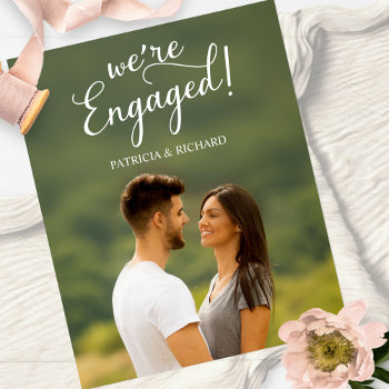 Budget Engagement Announcement And Save The Date by StampsbyMargherita at Zazzle