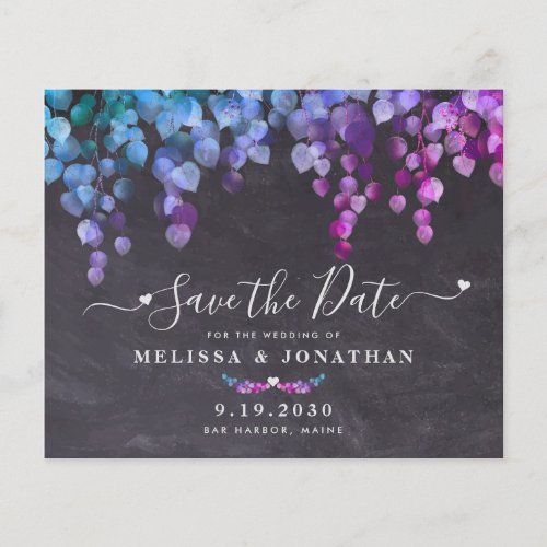 Budget Eucalyptus Botanical Slate Save The Date In