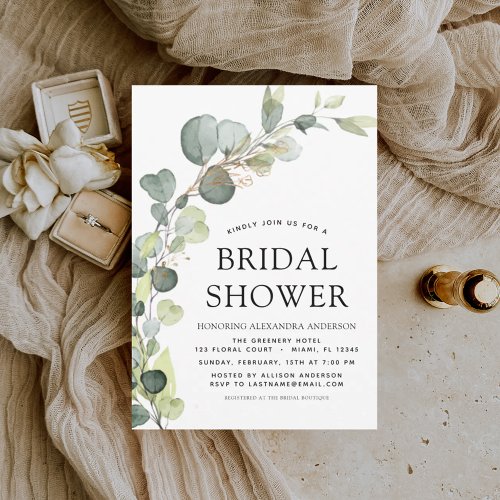 Budget Eucalyptus Bridal Shower Botanical Boho