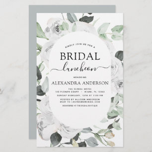 Budget Eucalyptus Bridal Shower Luncheon Floral
