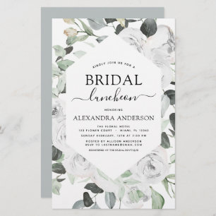 Budget Eucalyptus Bridal Shower Luncheon Floral