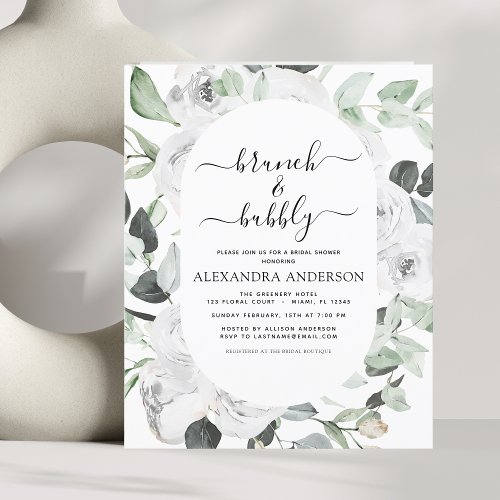 Budget Eucalyptus Brunch  Bubbly Bridal Shower