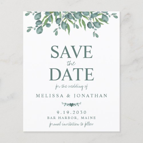 Budget Eucalyptus Foliage Greenery Save The Date