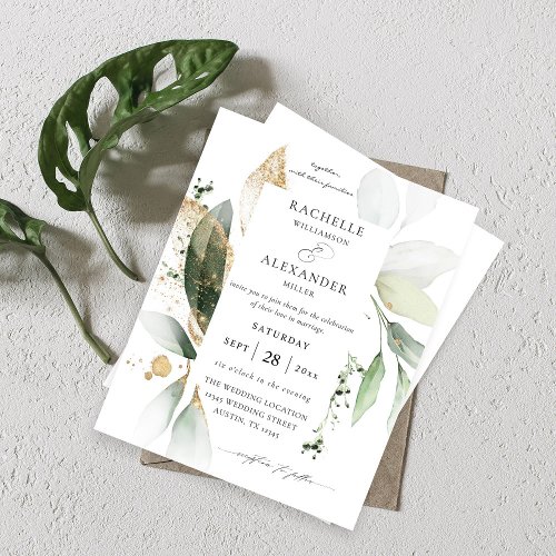 Budget Eucalyptus Glow Gold Greenery 2 Wedding