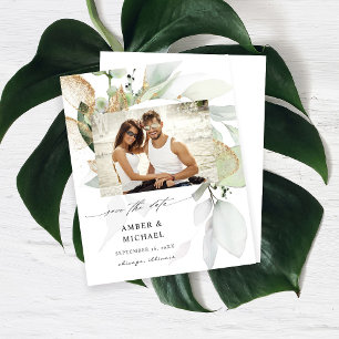 Budget Eucalyptus Glow Photo Save the Date 3