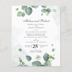 Budget Eucalyptus Greenery Botanical Wedding