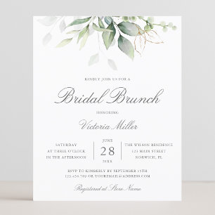 Budget Eucalyptus Greenery Bridal Brunch