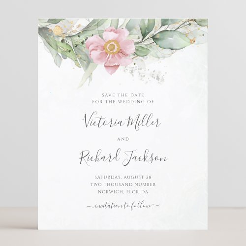 Budget Eucalyptus Greenery Floral Save The Date