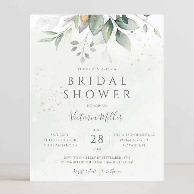 Budget Eucalyptus Greenery Leaves Bridal Shower (Creator Uploaded)
