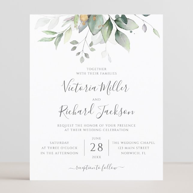 Budget Eucalyptus Greenery Leaves Elegant Wedding (Creator Uploaded)