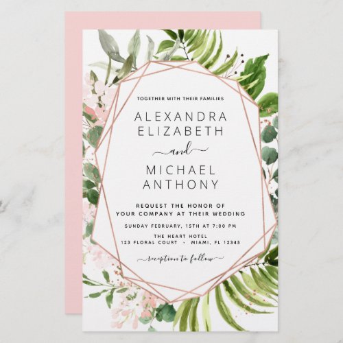 Budget Eucalyptus Greenery Wedding Invitations