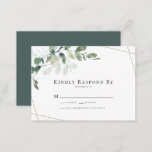 BUDGET Eucalyptus Greenery Wedding RSVP Card<br><div class="desc">Set the romantic feel for your wedding day with this beautiful eucalyptus design.  This budget wedding RSVP card forms part of a wedding suite with co-ordinating items available.</div>