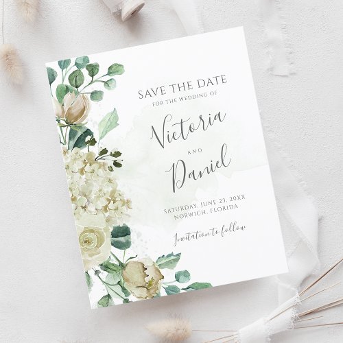 Budget Eucalyptus Greenery Wedding Save The Date