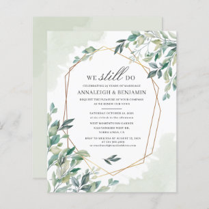 Budget Eucalyptus Greenery Wedding Vow Renewal