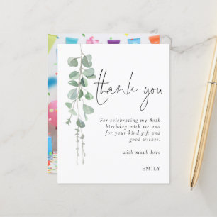 Budget Eucalyptus Photo 80th birthday Thank You