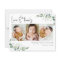 Budget Eucalyptus Photo Baby Thank You Card