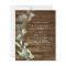 Budget Eucalyptus Rustic Wedding Invitation