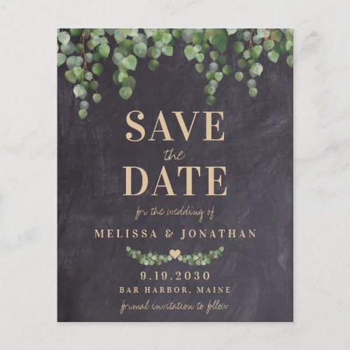 Budget Eucalyptus Rustic Wedding Save The Date