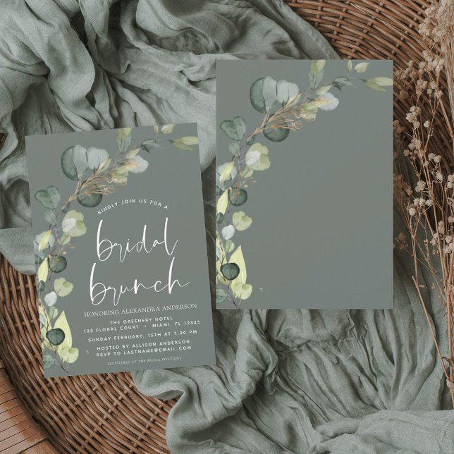 Budget Eucalyptus Sage Green Bridal Brunch (Creator Uploaded)