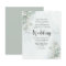 Budget Eucalyptus Sage Green Wedding Invitation