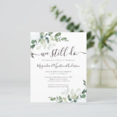 Budget Eucalyptus Vow Renewal Invitation (Standing Front)