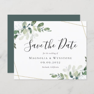 Succulent Wedding Save The Date Magnets