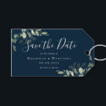 BUDGET Eucalyptus Watercolor Wedding Save The Date Gift Tags<br><div class="desc">Let your friends and family know that you have set a date for your wedding with this beautiful watercolor eucalyptus Save the Date tag. **PLEASE READ BEFORE ORDERING** If you make changes to the shape or size or choose another product and the design is cropped in any way or doesn't...</div>