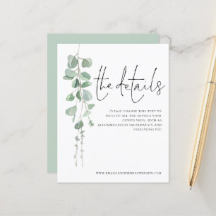 Budget Eucalyptus Wedding Detail Enclosure