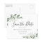 BUDGET Eucalyptus Wedding Save The Date Postcard
