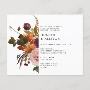 Budget Fall Couples Shower Invitation Flyer